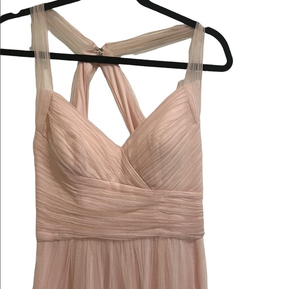 Bill levkoff blush chiffon bridesmaid gown size 2 - Picture 4 of 7